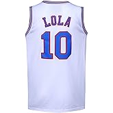 Men's Basketball Jersey #10 Lola Space Movie Sports Shirts 90s Hiphop Party Clothing