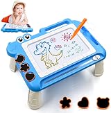 AiTuiTui Magnetic Drawing Board with Legs 7.2x4.8 in Doodle Pad for 3-5 Boys