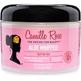 Camille Rose Aloe Whipped Butter Gel &ndash; Moisture-Rich Styling Gel, Leave-In Conditioner for Curly Hair with Castor Oil, Rosemary Extract, 8 Oz