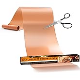 UBeesize 75 Inch Roll Reusable Copper Oven Liners for Bottom of Oven,Thick Heavy Duty Non Stick Teflon Oven Mats Cut to Custom Fit Electric, Gas, Toaster,Convection, Microwave Ovens and Grills