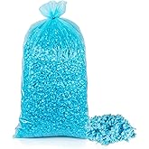 Uptotop 6LB Shredded Memory Foam Filling, Bean Bag Filler Foam Refill Pillow Stuffing Foam, Soft Stuffing for Dog Bed Couch Cushion Chair Arts Crafts, Added Gel Particles (Blue)