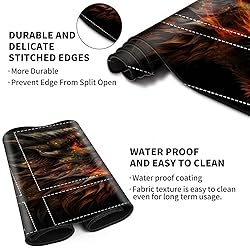 EDGFRTOIO Playmat with Zones for MTG Card Game