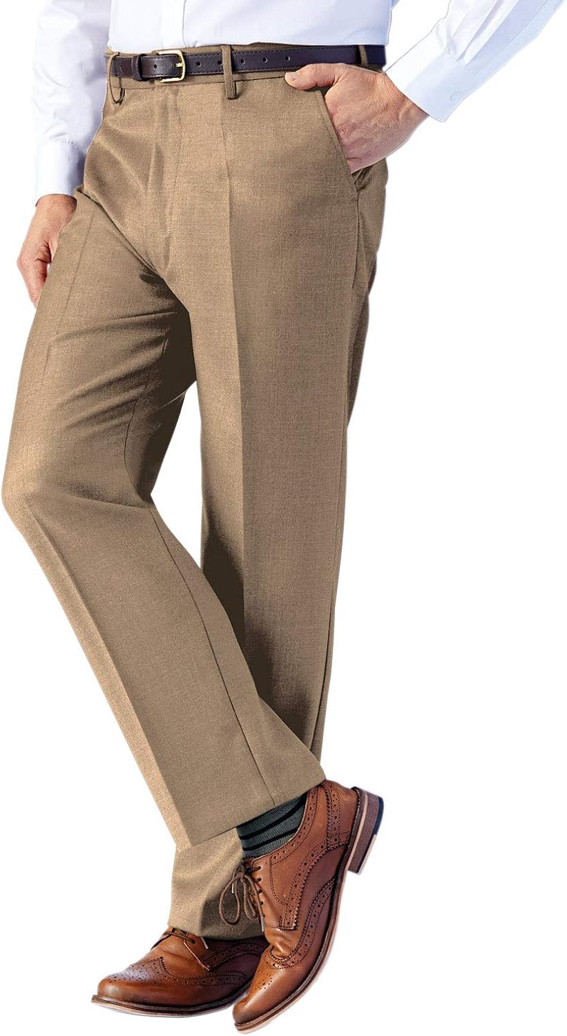 mens high waisted wool trousers