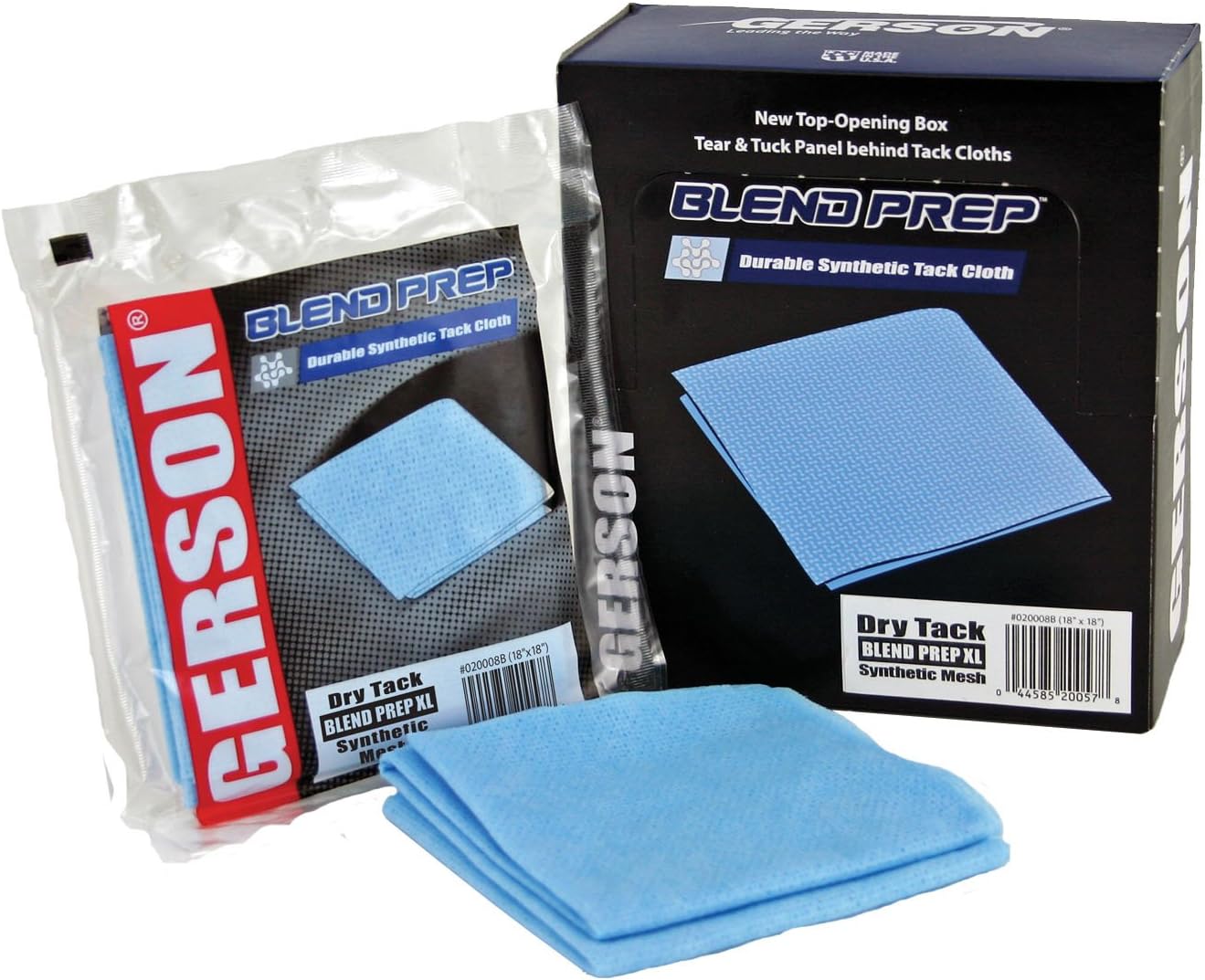 Gerson Blend Prep XL Tack Cloth 18" x 18" Blue, 10/Box, Lot of 6