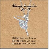 Ballerina Dance Necklace, Ballet Jewelry Gift for Dancers, Rhinestone Pendant Gift for Dance Teacher Dance Recital Birthday Performance