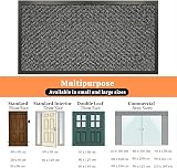 SAFRI Grey Barrier Mat Heavy Duty Indoor Outdoor Dirt Trapper 60x120cm view 7
