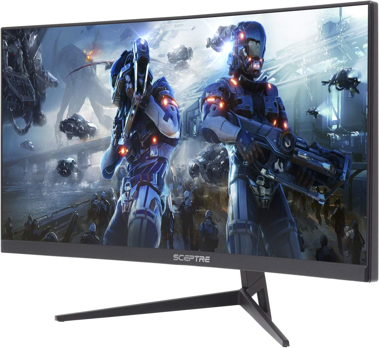Sceptre 30-inch Curved Gaming Monitor 21:9 2560x1080 Ultra Wide Ultra Slim HDMI DisplayPort up to 200Hz Build-in Speakers, Metal Black (C305B-200UN): Computers & Accessories