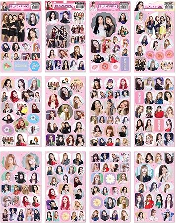 Amazon Co Jp Glorwefy Kpop 人気韓流グッズ Twice Got7 Wannaone Blackpink Seventeen Exo ブラックピンク スーツケースステッカー 防水シールステッカー フォトステッカー パジャマ スーツ ヘルメット アニメ かわいい ノート スケートボード パソコン 12枚 Blackpink
