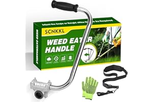 SCNKKL Weed Eater Handle Extension Back Saver, Ergonomic String Trimmer Handle with Shoulder Strap, Weed Wacker Handle Trimmer Grip for Lawn Care, Yard, Landscaping, Trimming