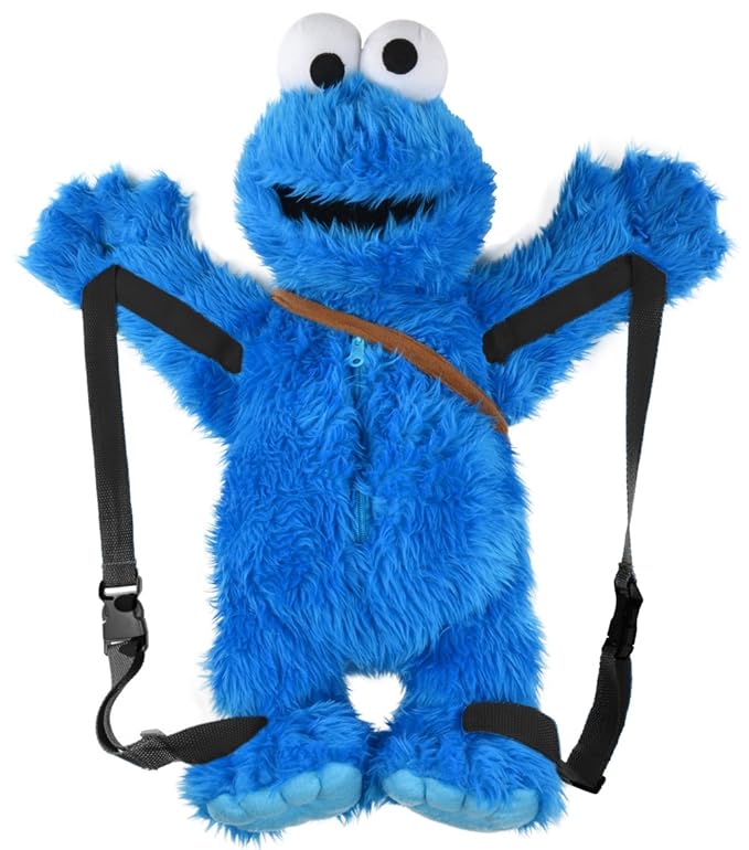 Sesamstraße Krümelmonster 3D Rucksack - ca. 60cm