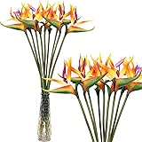Hanaive 20 Pcs Bird of Paradise Artificial Plant 24