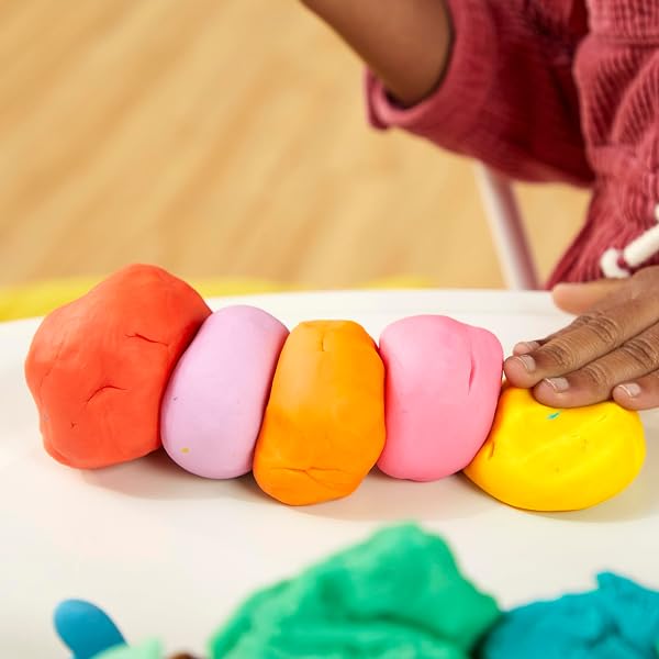 PLAY-DOH MODELING COMPOUND 24-PACK CASE OF COLORS, NON-TOXIC, 3 OZ CANS OF ASSORT. COLORS, BACK TO SCHOOL CLASSROOM SUPPLIES, PRESCHOOL TOYS, AGES 2+ (AMAZON EXCLUSIVE)