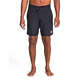 Volcom Men's 18" Boardshorts – Stretch Swim Trunks with Drawstring Waist and Back Flap Pocket