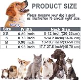 ATETEO Reflective Adjustable Dog Collar with Soft Neoprene Padding 13-19.7in view 3