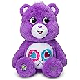 Care Bears 14" Share Bear Plushie - Medium Size - Purple Plush for Ages 4+ – Perfect Stuffed Animal Holiday, Birthday Gift, Super Soft and Cuddly – Good For Girls and Boys, Employees, Collectors