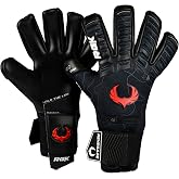 Renegade GK Eclipse Professional Soccer Goalie Gloves - Adult &amp; Youth (Sizes 6-12, Level 5) 4+3MM EXT Contact Grip + Fingersaves | Max Grip &amp; Comfort | Goalkeeper for Gloves Elite Play | Based in USA
