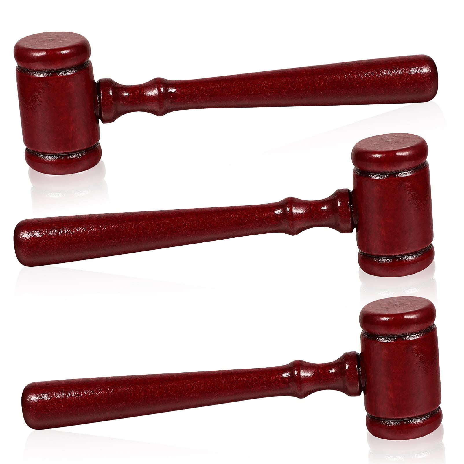 Photo 1 of 3Pcs Judge Gavel Mini Wooden Gavel Judge Auction Hammer Cosplay Lawyer Costume Prop Gavel for Kids Party Costume Accessory Home Office Decor