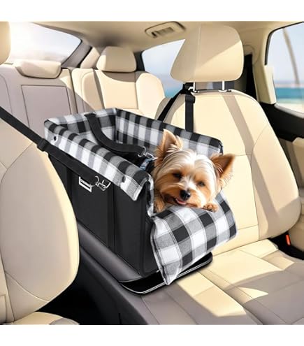 Siège Auto De Console De Chien Gearking Pour Les Petits Chiens, Siège De Console Central Pour