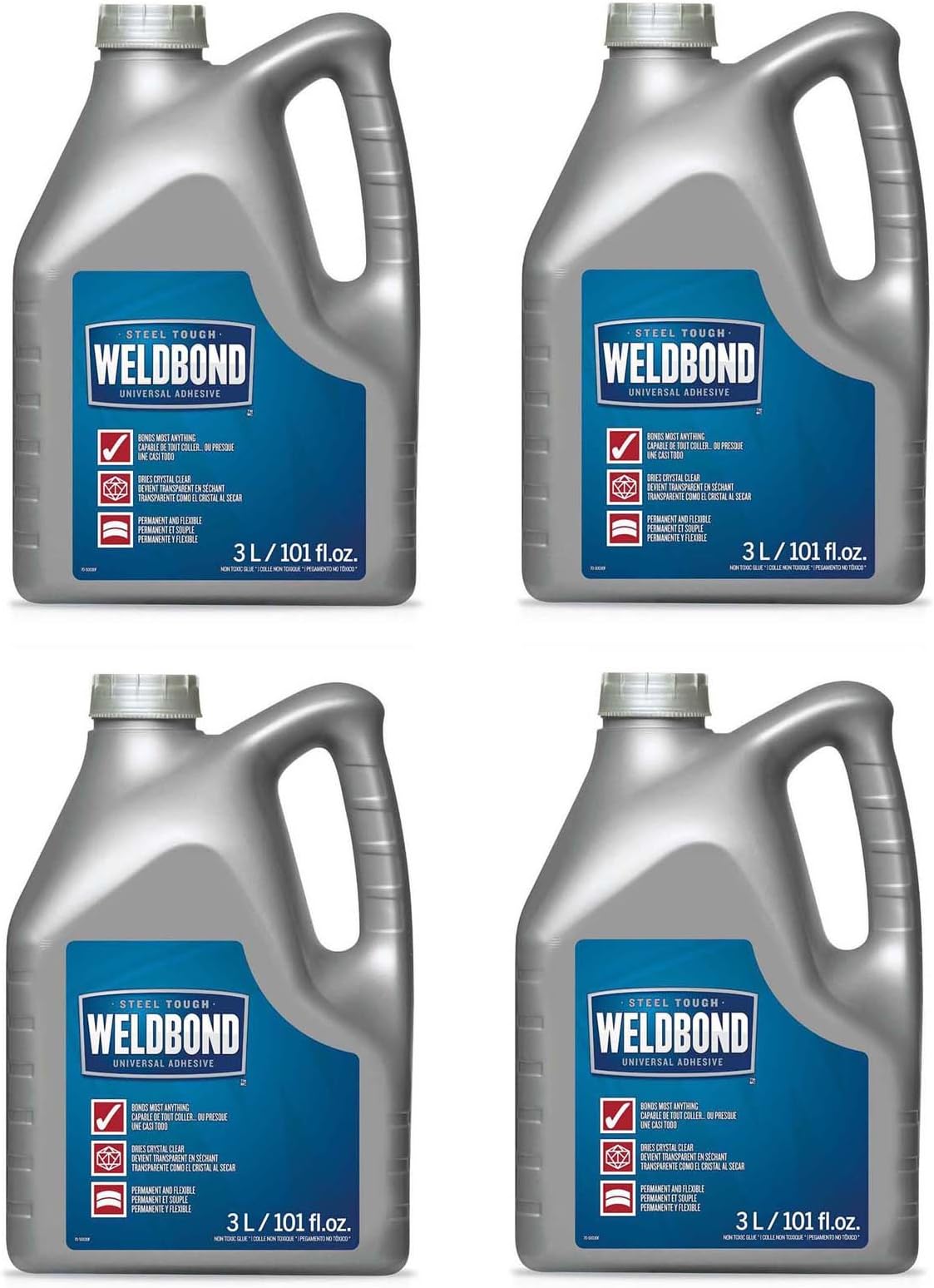 Weldbond 8-50030 Universal Adhesive, 101.4 fl. oz. (4-Pack)