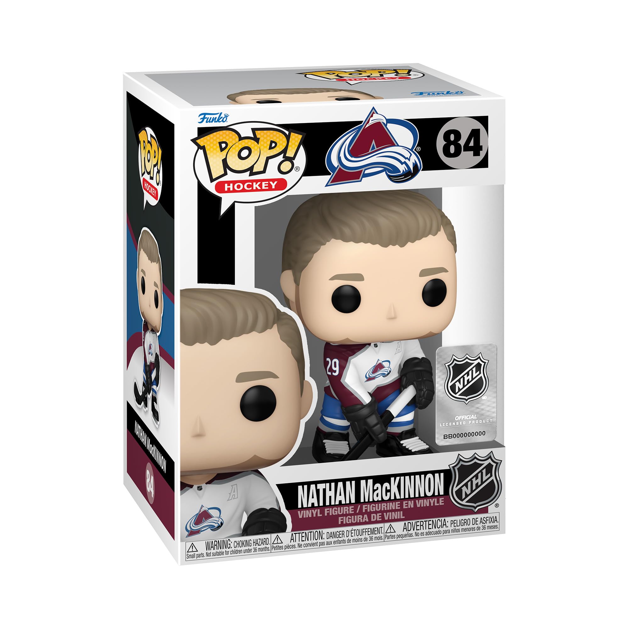 Funko POP! NHL: Avalanche-Nathan MackinnonMackinnon - (Away) - Collectable Vinyl Figure - Gift Idea - Official Merchandise - Toys for Kids & Adults - Sports Fans - Model Figure for Collectors