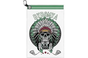 byBOMYA Magnetic Golf Towel, Microfiber Waffle Pattern Golf Towels for Golf Bags for Men Women, Water Absorption and Quick Dry Golf Towel Magnet Strong Hold to Golf Carts or Clubs
