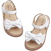 Felix & Flora Toddler Girl Sandals - Flower Girl Dress Shoes Open Toe Little Kid Summer Flats