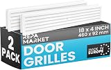Repa Market 2-Pack 10x10 Inch Plastic White Vent Cover Square Duct Grille view 9