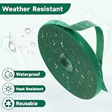 KINGLAKE 12mm 20m Green Garden Tape Plant Tie Self Adhesive Hook Loop view 4