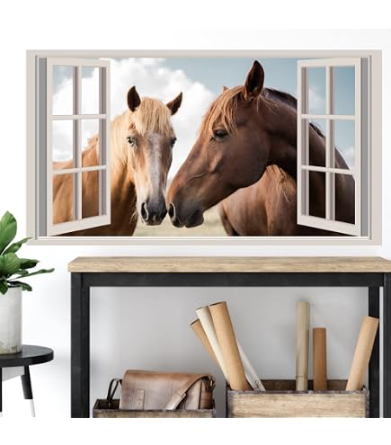 Stable Sticker Horse Wall Stickers 3D Wall Stick Horse Stable Straw Door Sticker PVC ...