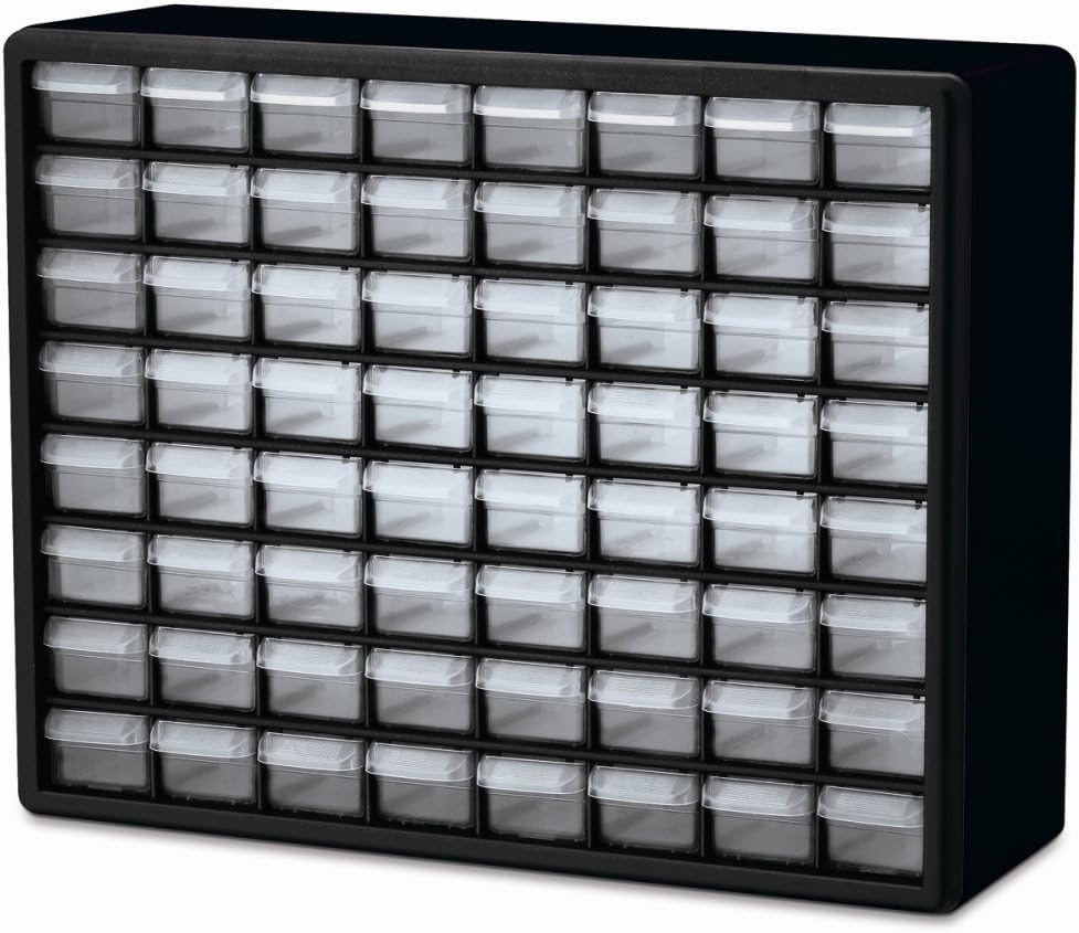 Akro Mils 10764 64 Drawer Plastic Parts Storage Hardware And Craft
