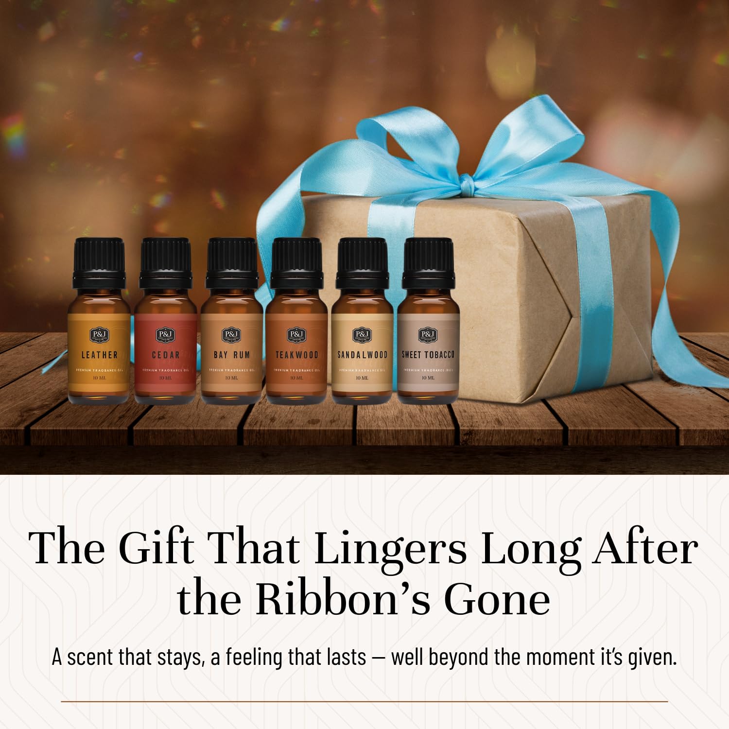 P&J Trading Fragrance Oils for Diffusers for Home Fragrance Scents for Candle Making - Soap Making Supplies - Car Diffuser Scents - Essential Home Gift Set - Gentlemen's - Cedar, Sandalwood & More