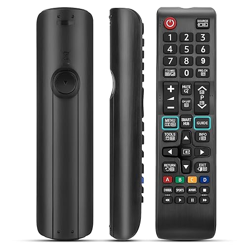 Samsung Tv Remote Control Replacement - Samsung Universal Tv Remote Competible with Smart TV LCD LED HD UHD and QLED Controller Cover all Models - Durable Body - Responsive Button - No Setup Needed