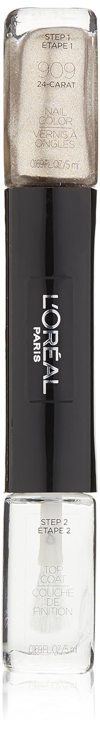 L'Oreal Paris Cosmetics Infallible Nail, 24-carat, 0.34 Fluid Ounce