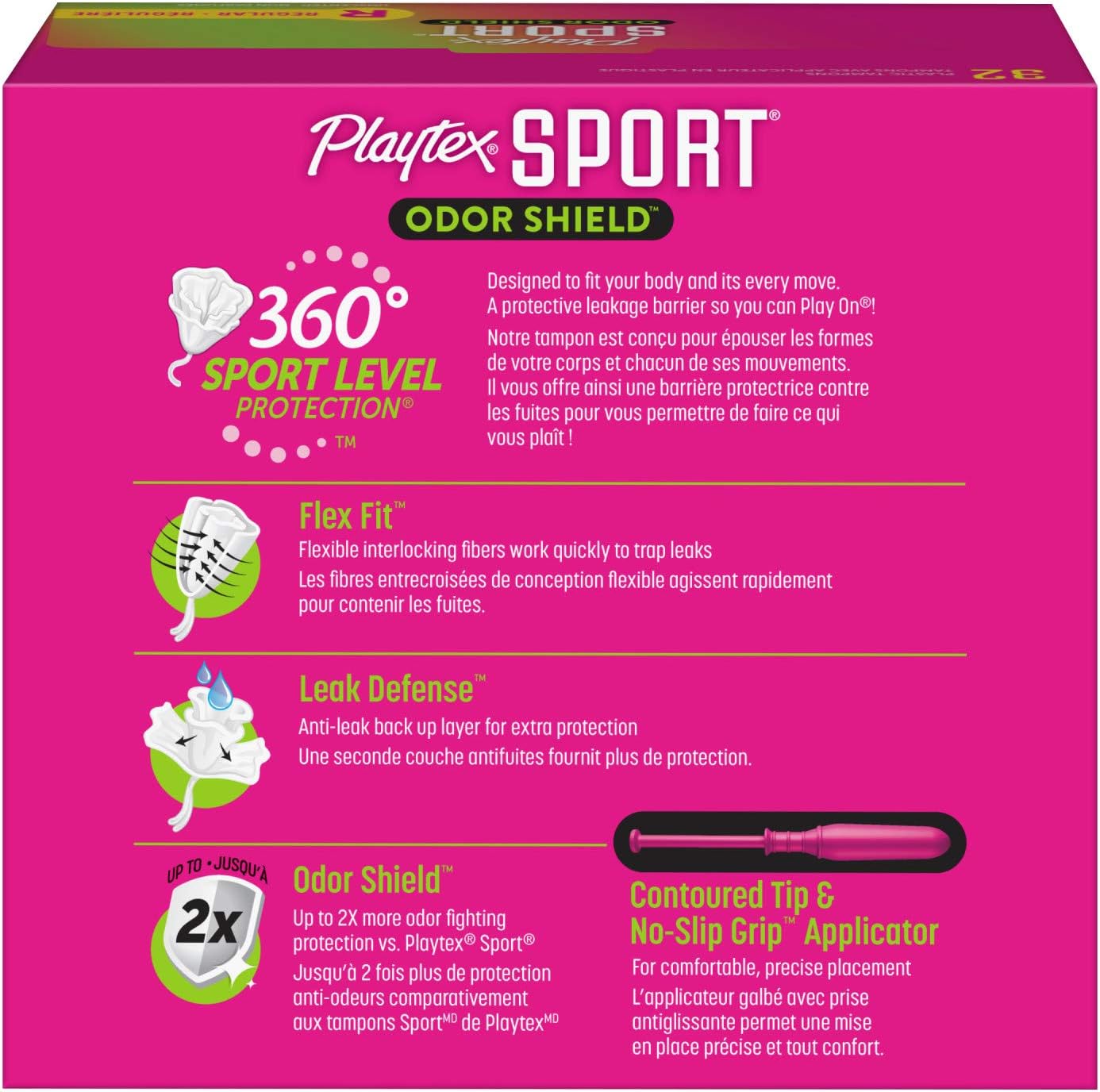 Playtex Sport Fresh Balance Tampons with Odor Shield Technology, Regular, Scented - 32 Count: Health & Personal Care