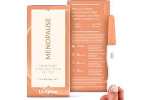DIAGNOX HEALTH DIAGNOX Menopause Test Kit for Women - 2 Pack Menopause Stage Indicator - Clinical Grade Midstream FSH Test at Home