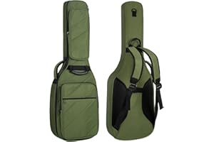 MUZNOTE Guitar Bag Electric Case Reinforced 0.7 In Thick Sponge Soft Padded Guitar Case with 3 Pockets Electric Guitar Gig Bag, Neck Cradle,Back Hanger Loop for 39 Electric Guitars