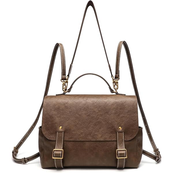 6606 Brooks Black Backpack - Vegan Leather Convertible Shoulder Bag Purses Brooks Convertible Backpack/Shoulder Bag – Newnan Mercantile main image 3