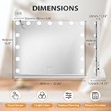 Ekasoco Hollywood Vanity Mirror with Lights, 15 Dimmable Bulbs, 58x46cm view 6
