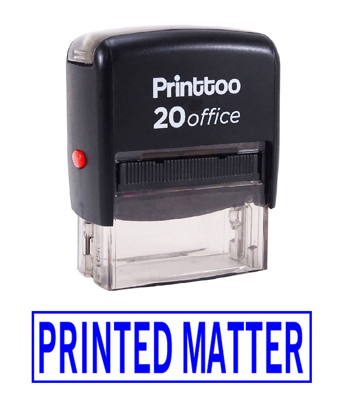 Printtoo Self Inking Printed Matter Rubber Stamp Office Stationary Custom Stamp-Blue