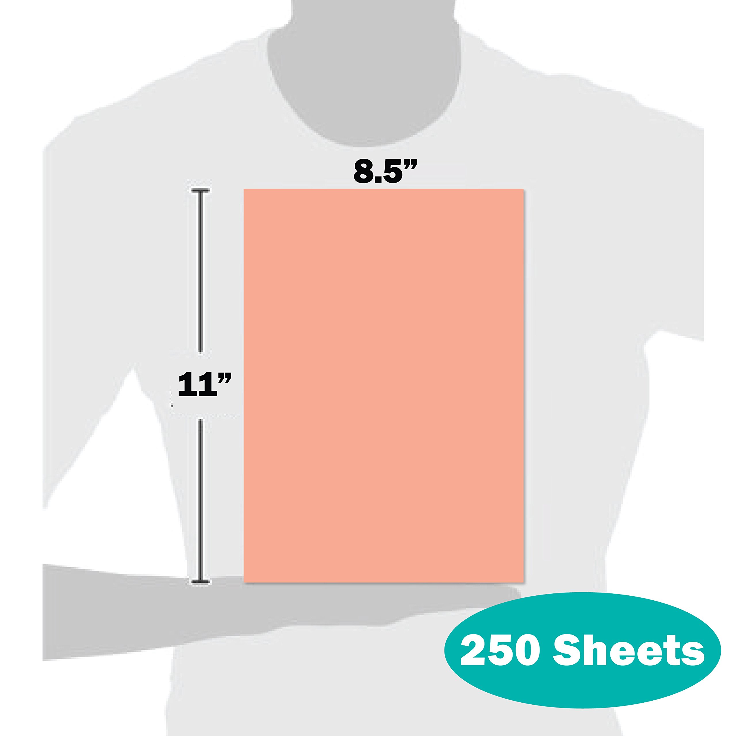 Springhill Salmon Colored Cardstock Paper, 90lb Index, 163 gsm, 8.5 x