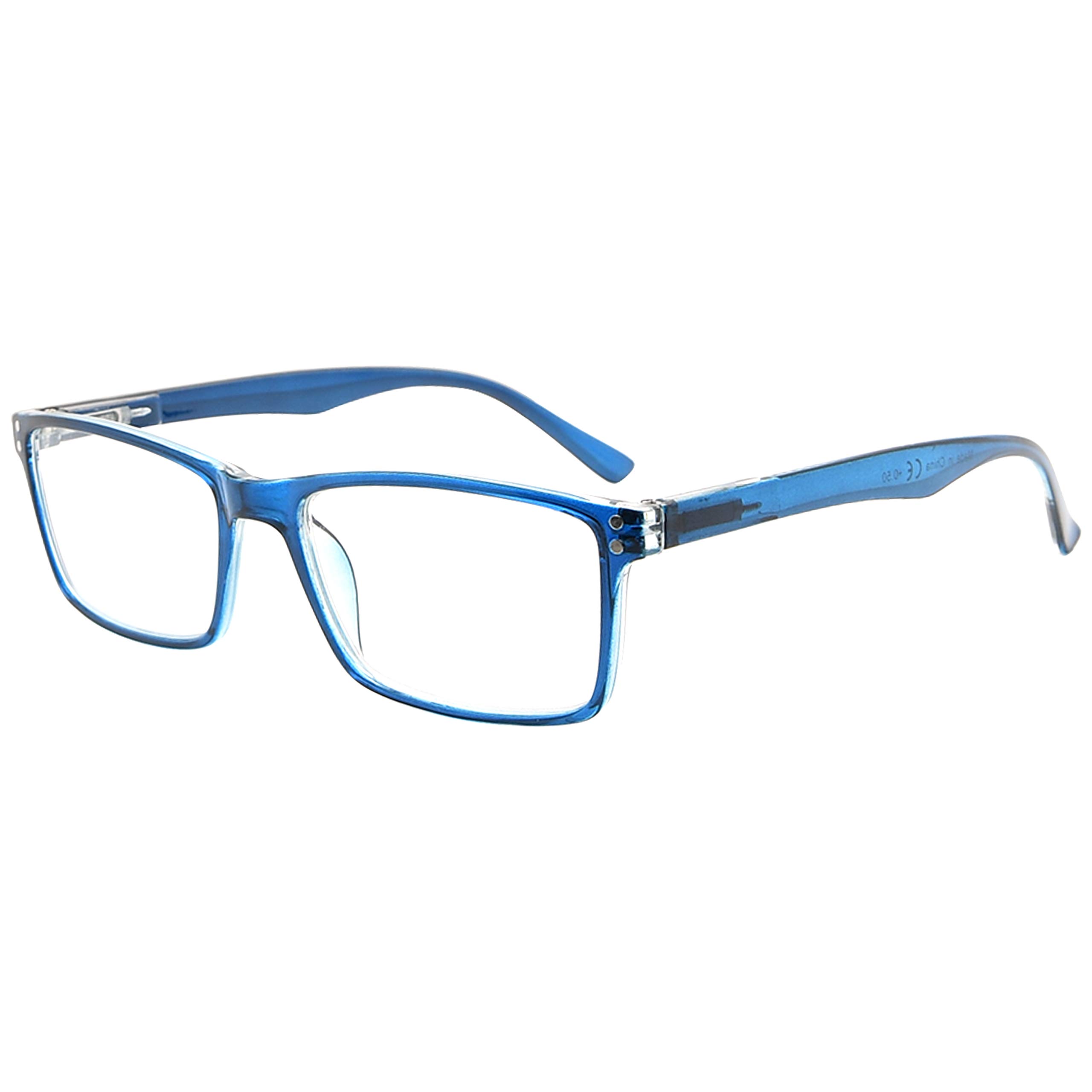 Eyekepper Stylish Readers Quality Spring Hinges Reading Glasses Blue +2.5 — image 1