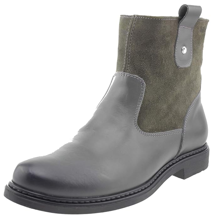 Billowy 5744c35 Leder Stiefel grau