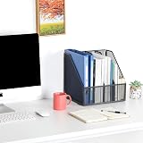 EasyPAG Desk Magazine File Holder Mesh 4 Compartments A4 Black view 7