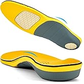 Plantar Fasciitis Insoles Shoe Inserts for Men Women, Gel Cushion Arch Support Inserts for Flat Feet Relief, Work Boot Orthotics Insoles for Standing All Day