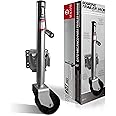 Aukayne Trailer Jack with Wheel- 2000 LBs, Heavy Duty Longer Lifespan Boat Trailer Jack, 12" Lift Galvanized