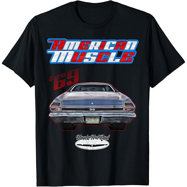 Amazon.com: Jersey Style Chevelle 69 1969 Old School Muscle Car T
