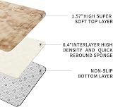 Sour Lemon Khaki Runner Rug 80x160cm Living Room Bedroom Anti Slip view 4