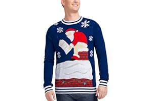 Tipsy Elves Men's Ugly Christmas Sweaters - Funny Christmas Sweaters for Men - Fun Holiday Pullovers