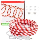 Afirst Christmas Candy Cane Rope Lights - 18FT LED