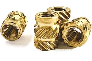 ShineNow Threaded Heat-Set Inserts Brass for Printed Plastic Parts M3 100pcs
